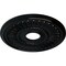 Ekena Millwork Melonie Ceiling Medallion (Fits Canopies up to 6 3/8"), 16"OD x 3 5/8"ID x 3/4"P, Black Pearl CM16MLBPS - alternate 2